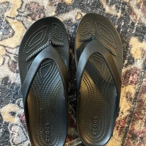 CROCS Black Slip-On Shoes